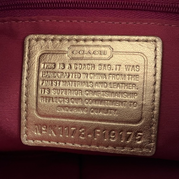 Coach Peyton Tattersall Cross Body File Bag Multicolor - Picture 5 of 5